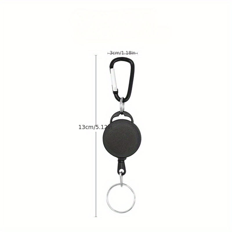 Frosted Keychain Buckle Portable Plastic Telescopic Round - Temu