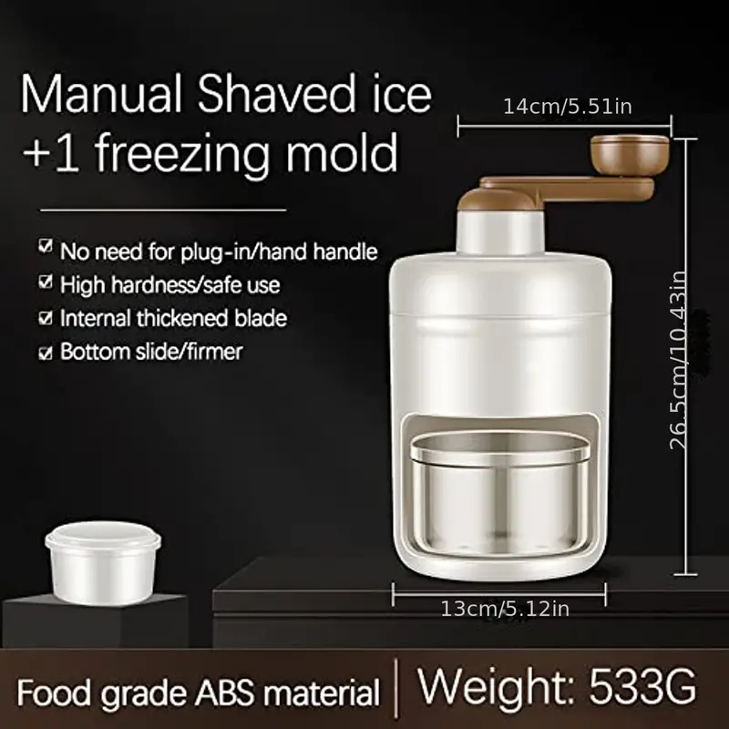 hail ice breaker fast ice crushing portable shaved ice machine for kitchen gadgets ice blenders hand ice crusher fruit smoothie machine details 3