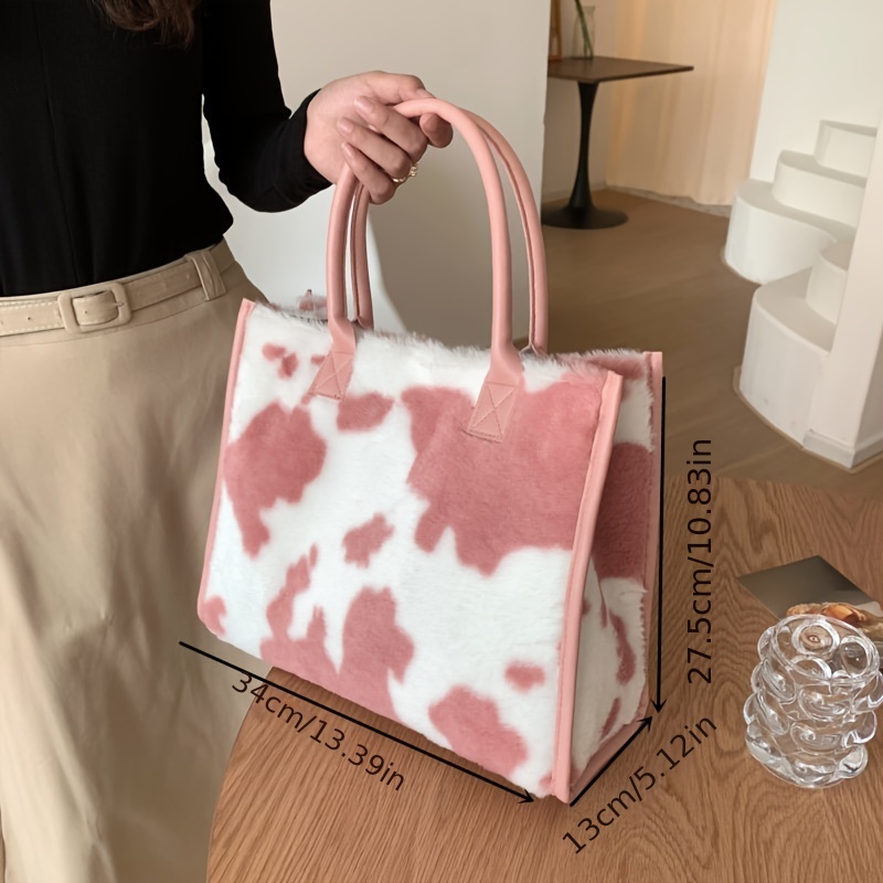 Cow Design Crossbody Tote Purse Hand Bag