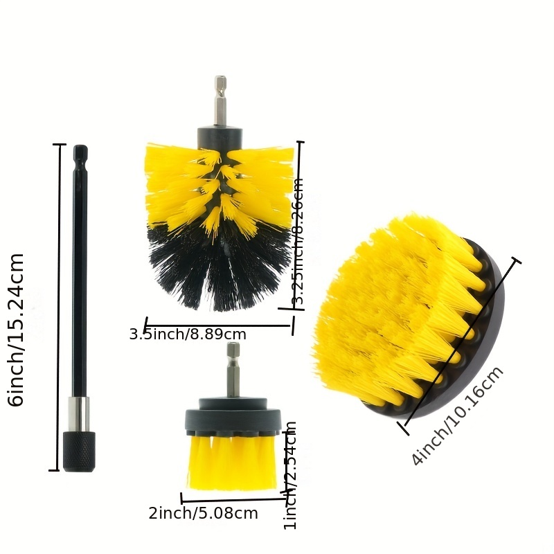 12 pcs/set Power Scrubber Brush Drill Brush Clean for Bathroom