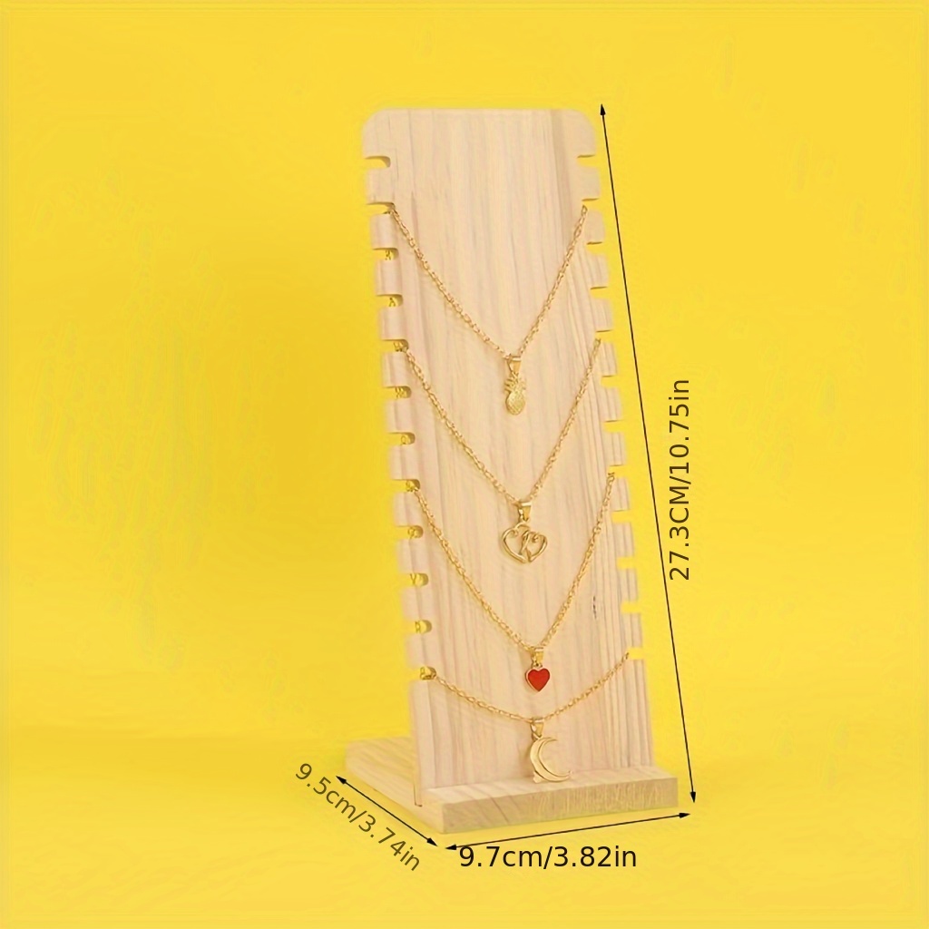 E-shop Neuer Schmuckständer aus Holz, Halskettenaufhänger, Schmuckständer, Armband-Organizer, Pulloverkette-Schmuckvitrine für Stände