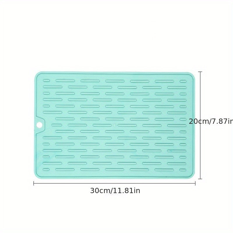 Silicone Dish Drying Mat For Multiple Usage, Easy Clean, Heat-resistant  Silicone Mat For Kitchen Counter Or Sink, Refrigerator Or Drawer Liner,  Kitchen Supplies - Temu