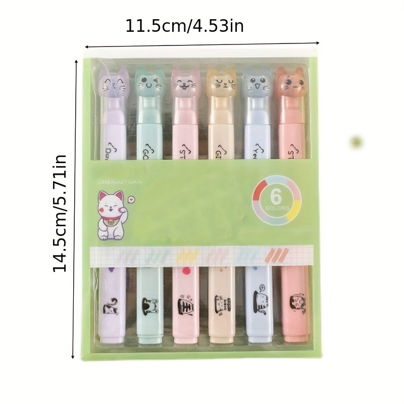 Harloon 12 Pcs Cat Paw Cute Highlighters Kawaii Highlighters Aesthetic  Kawaii Markers Soft Chisel Tip Cool Highlighters No Bleed Pastel  Highlighter