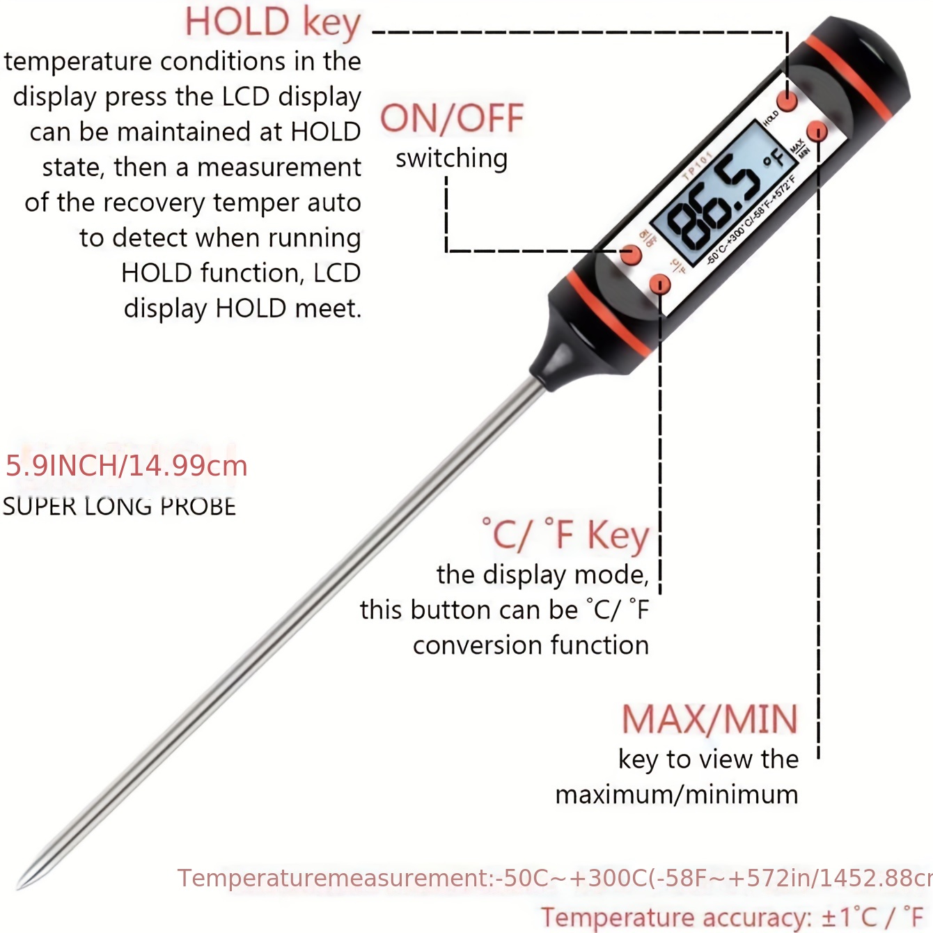Manual Measuring Tool For Testing Milk Temperature - Temu