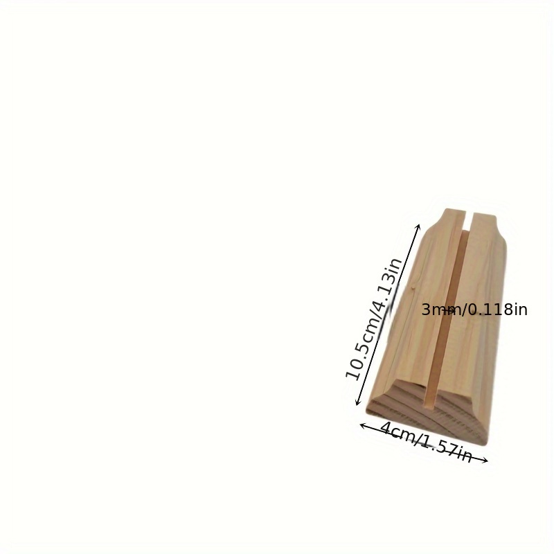 Image of 1pc Wood Card Holders Table Number Picture Holder Stands Acrylic Panel Holders For Wedding Home Party Events Decoration