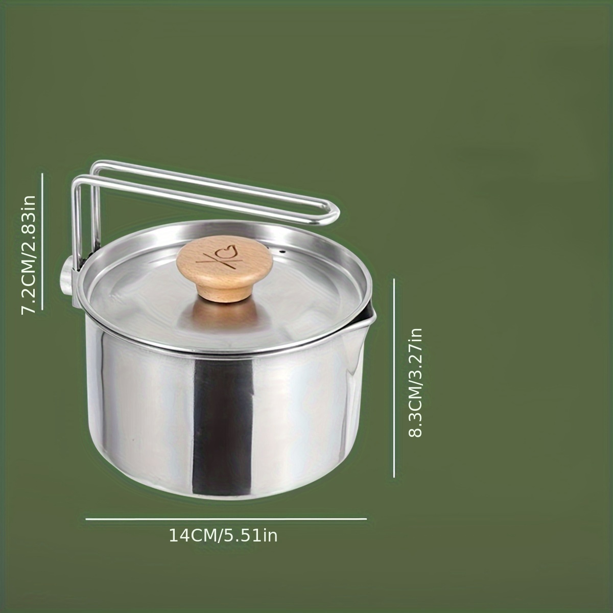 Portable Stainless Steel Coffee Pot With Detachable Handle - Temu