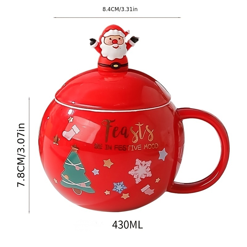 Caneca de Natal com desenhos: um presente criativo