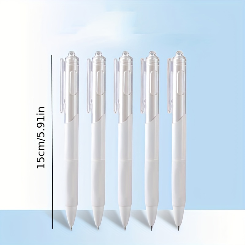 5pcs 0.5mm Neutral Pens, Simple Finger Protection Exam Speed Dry