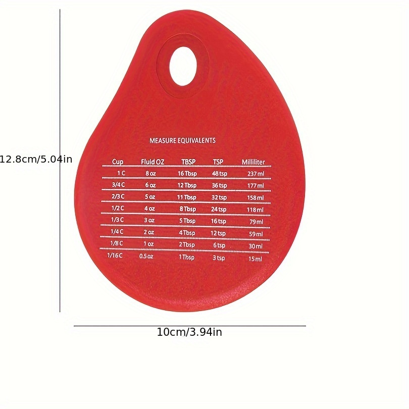 Silicone Dough Scraper, Dough Cutter With Measurements, Pastry