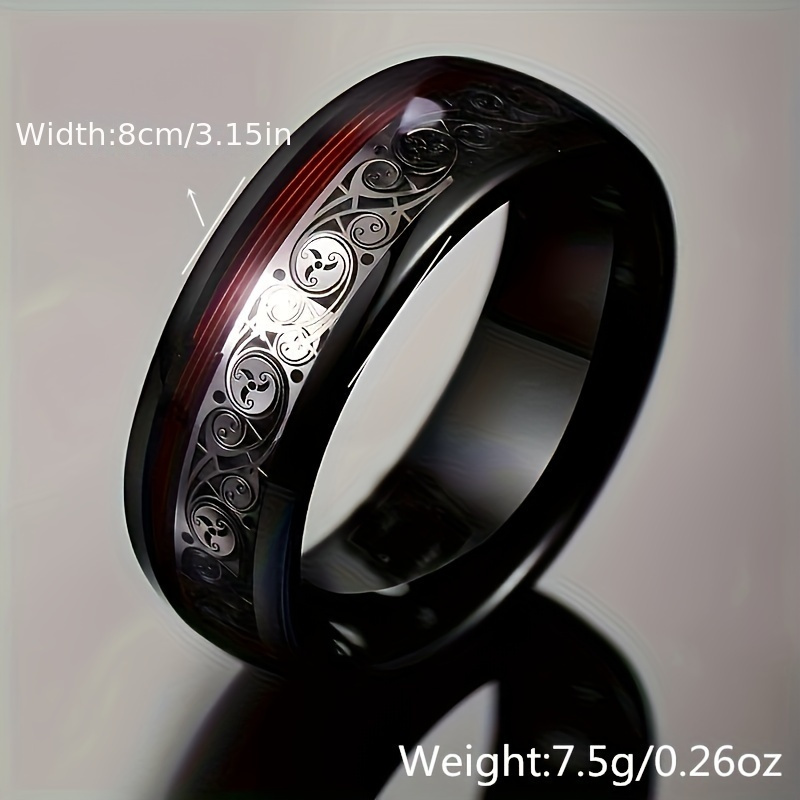 Carbon fiber hot sale promise ring