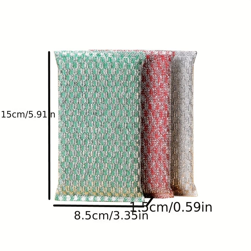 Kitchen Sponge, Household Cleaning Sponge Wipe, Dishwashing Sponge,  Double-sided Scouring Pads, Pot Sponge, Magic Wiper, Strong  Decontamination, Cleaning Supplies, Cleaning Gadgets, Useful Tool, Ready  For School - Temu