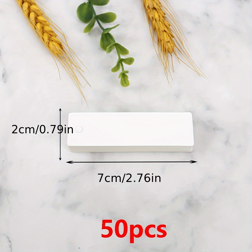 50pcs Paper Blank Tags - Versatile Hanging Cards For Labeling & Display, No Power Needed, Jewelry Making Display & Packaging Supplies, Beading&jewelry Making