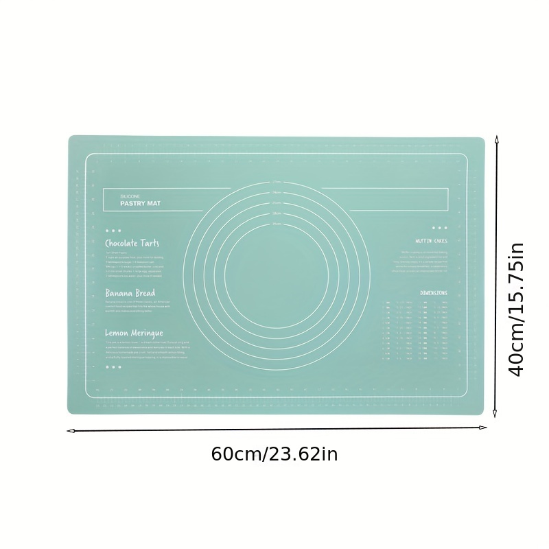 Silicone Pastry Mat Extra Thick Non-stick Baking Mat, 24 x 16 Rolling  Dough With Measurements Non-slip Silicone Mat, Kneading Mat, Counter Mat