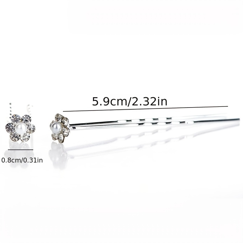 Gorgeous Alloy Faux Pearl U shaped Hairpin Perfect For - Temu