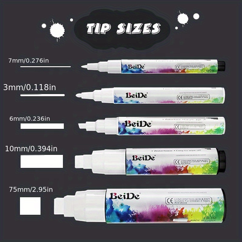 White Liquid Chalk Pen Marker Windows Glass Chalkboard - Temu