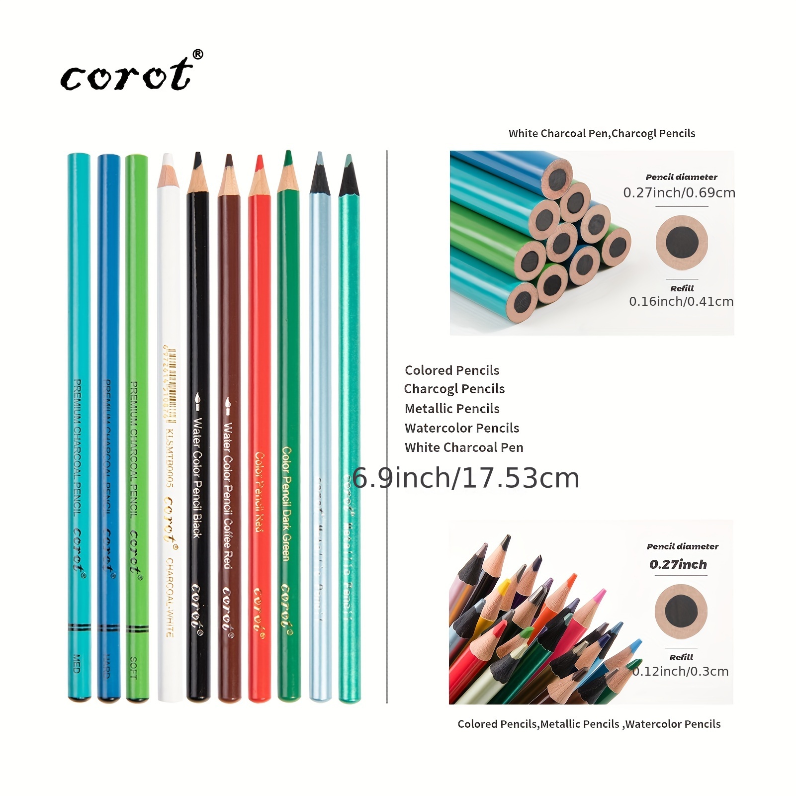 Drawing Kit Pencils Painting Set With 3 color Sketch Book - Temu