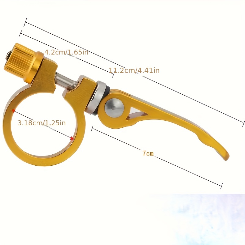 Aluminum 31.8mm Bike Seat Post Clamp Quick Release Clip