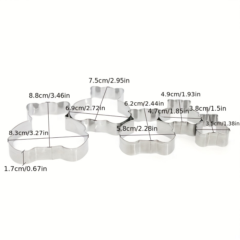 1pc Sweet Cookie Crumb Bear Cutter, Bear Cookie Cutter Stainless Steel  Cookie Mold Stainless Steel Cookie Cutter