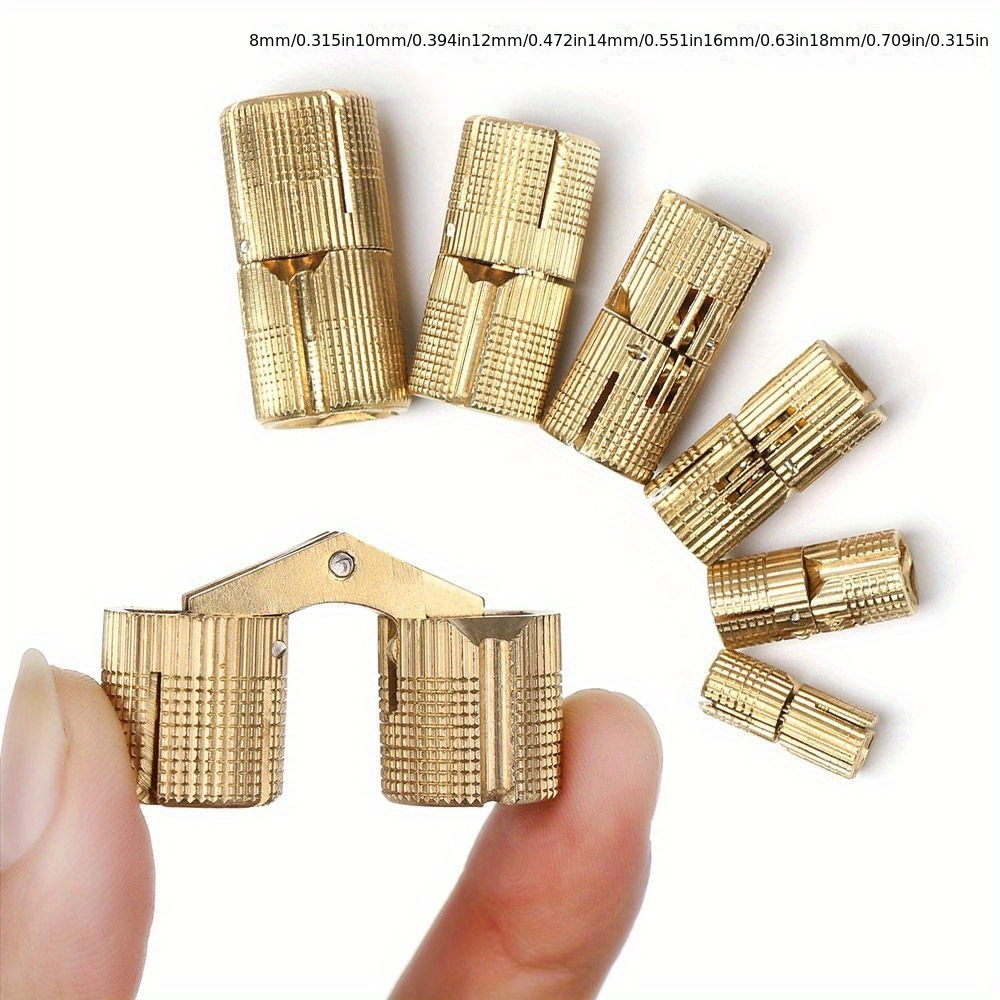 0.551 in. 0.551 in. Solid Brass Barrel Hinge 0.551 in. 0.551 in. Solid Brass Barrel Hinge