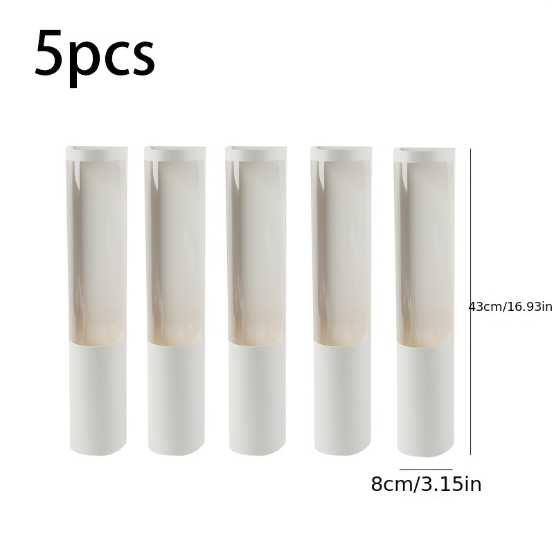 E-shop 5er-Set Elegante Blumenstrauß Geschenkboxen mit transparentem Vorderpanel und Band (ohne Blumen) - Schwarz und Kraftbraun - für Rosen,