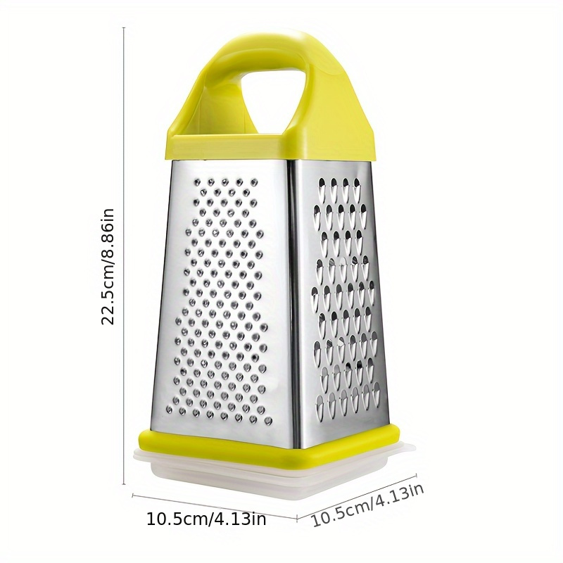 Box Grater, Stainless Steel Vegetable Grater With Storage Box