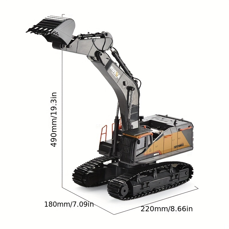 Large Alloy Remote Control Excavator Children's Remote - Temu