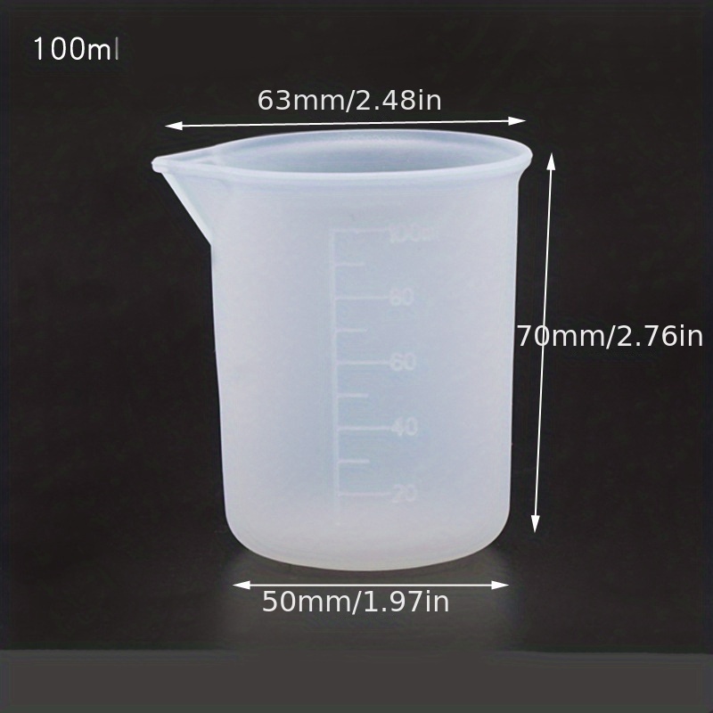 Reusable Silicone Measure Cup, 250ml Measuring Cup