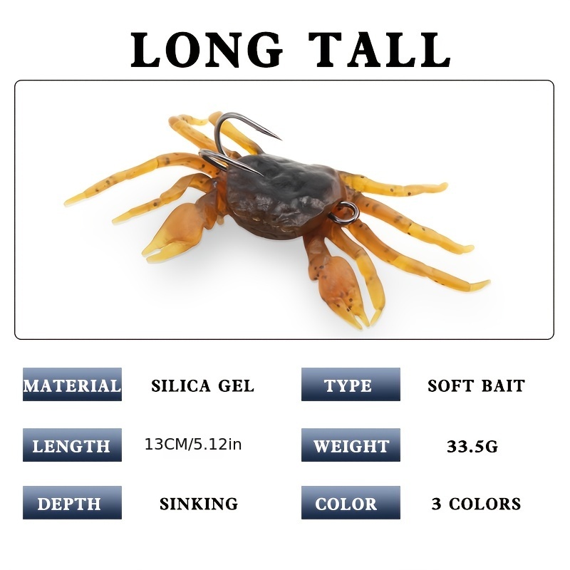 Submerged Long Throw Crab Soft Bait Ultimate Fishing Tackle - Temu