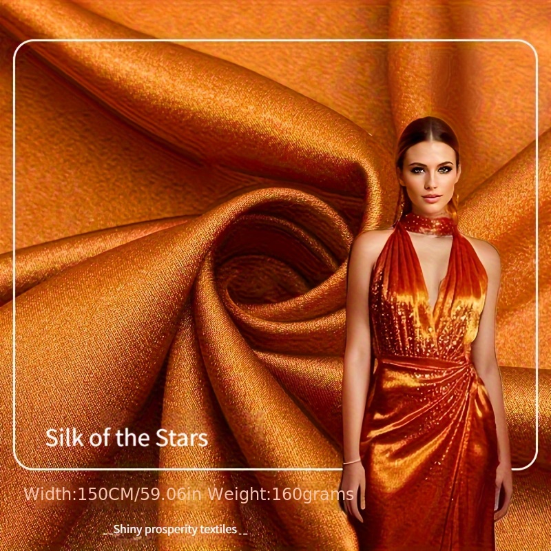 luxurious fabric for evening dress La Femme Long One Shoulder Dress 28176 main image 0