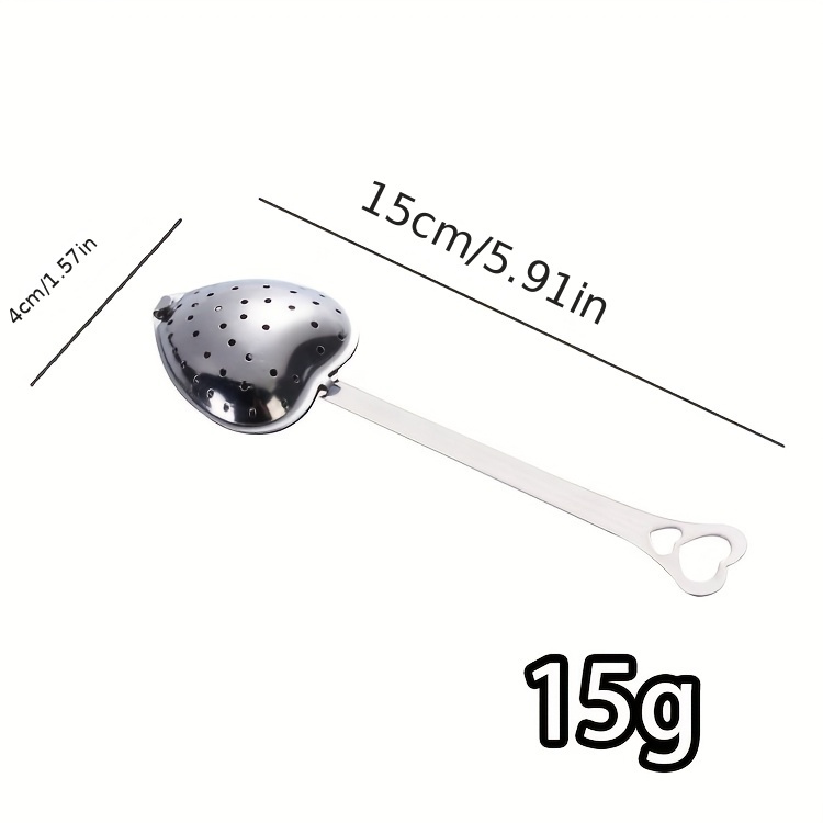 3pcs heart shaped stainless steel tea infuser set   loose leaf spices ideal for halloween christmas easter thanksgiving details 5