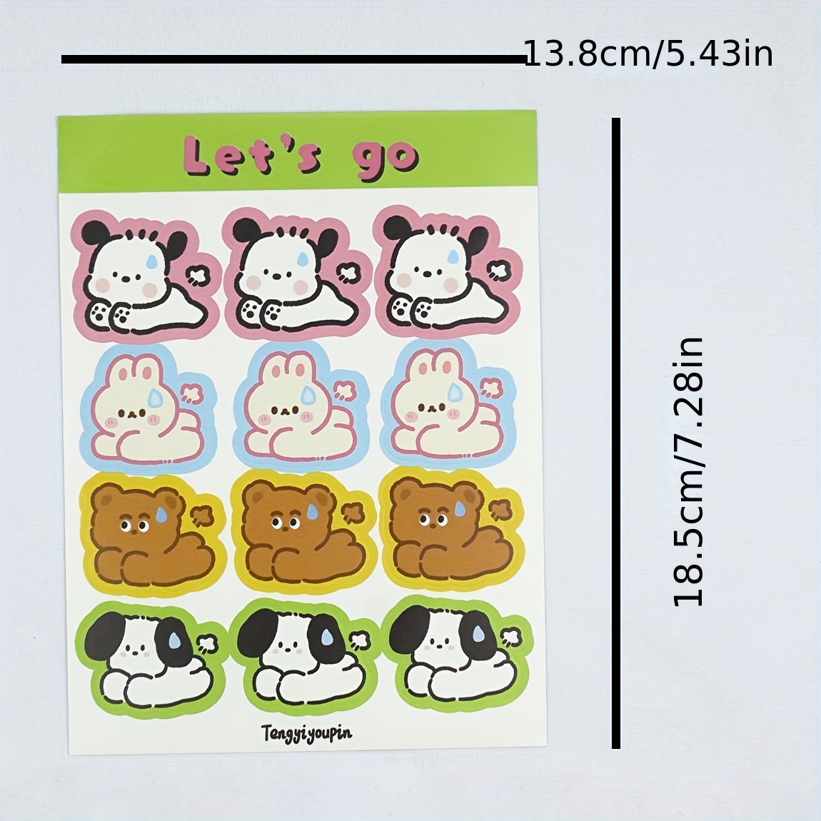 BUKE 45 Pcs/pack Cute Rabbit Daily Kawaii Decoration Stickers Planner