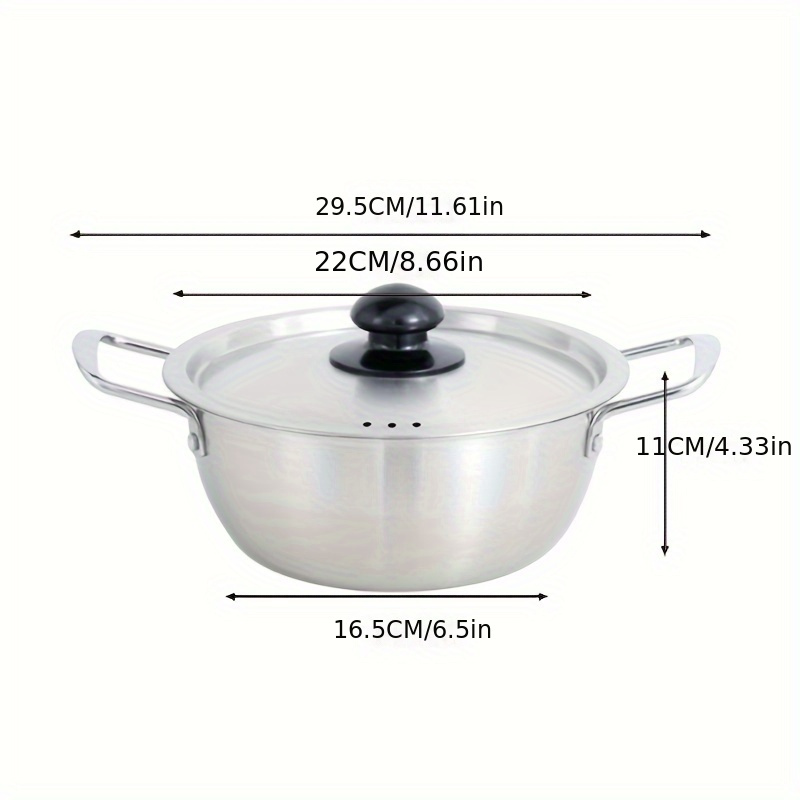 Korean Ramen Noodle Pot Stainless Steel Stockpot Soup - Temu