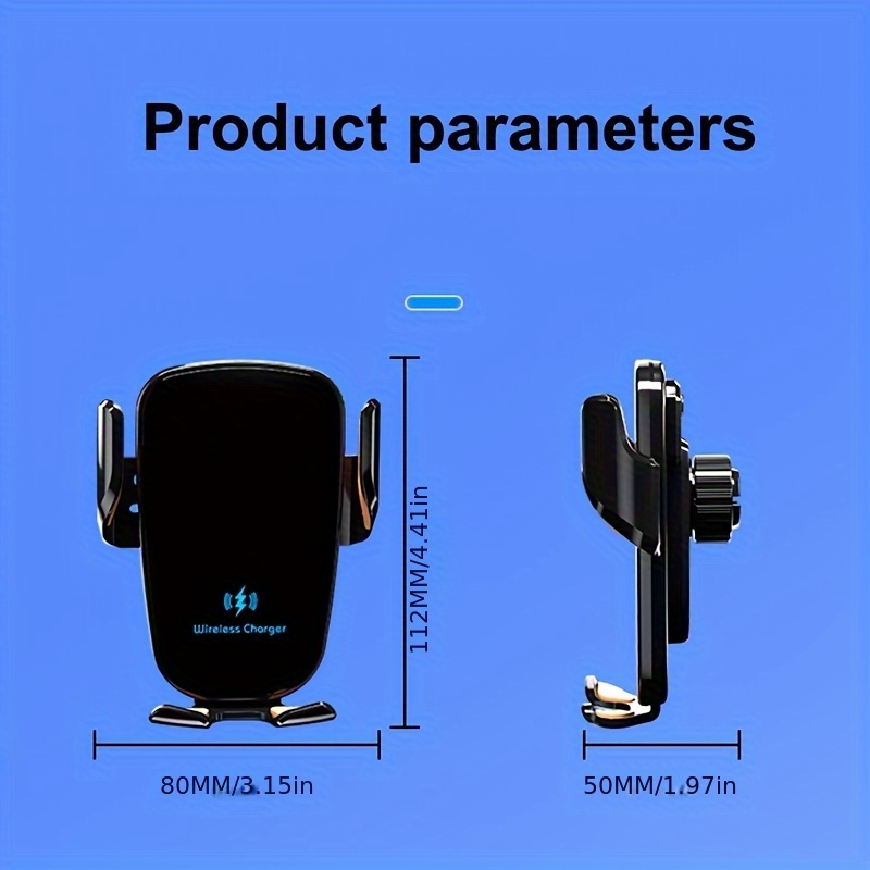 Încărcător Auto Wireless 15W, Fast Charge, Suport Telefon cu Încărcare Inductivă [2]