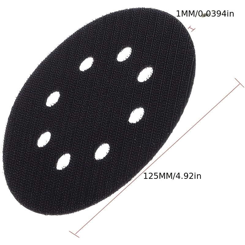 Protection Pad 5 Inch 8 Holes Ultra-thin Surface Protection Interface Pad For Sanding Pads And Sanding Discs Slim Pad