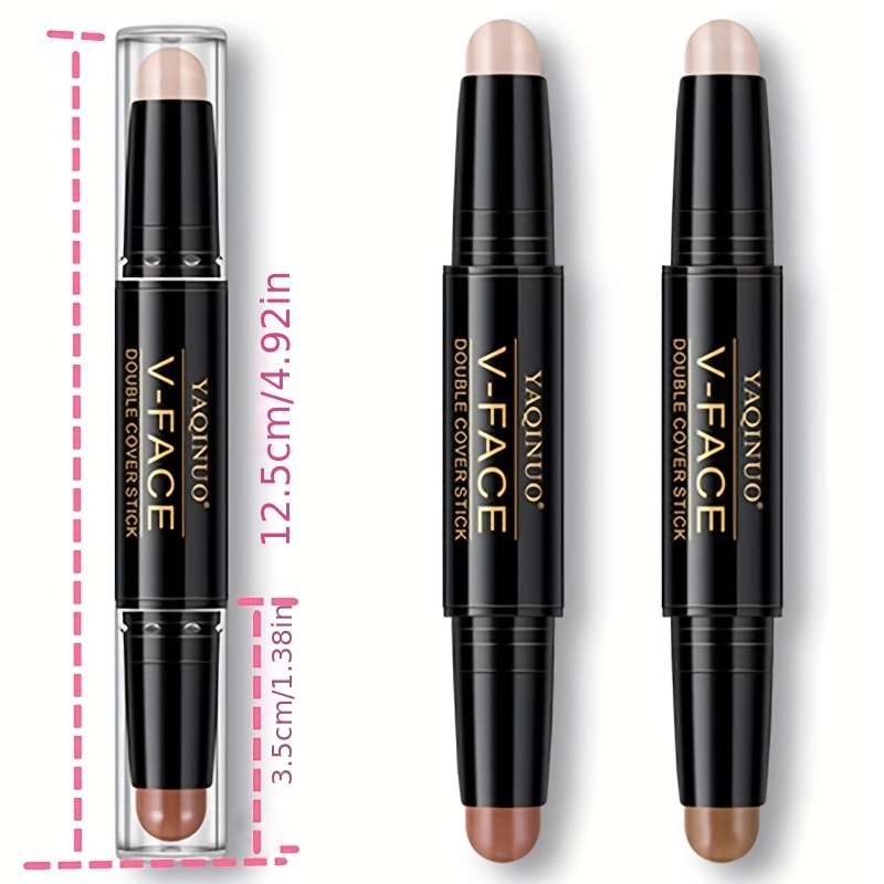 2 color Double Headed Contour Stick Highlighter Concealer - Temu