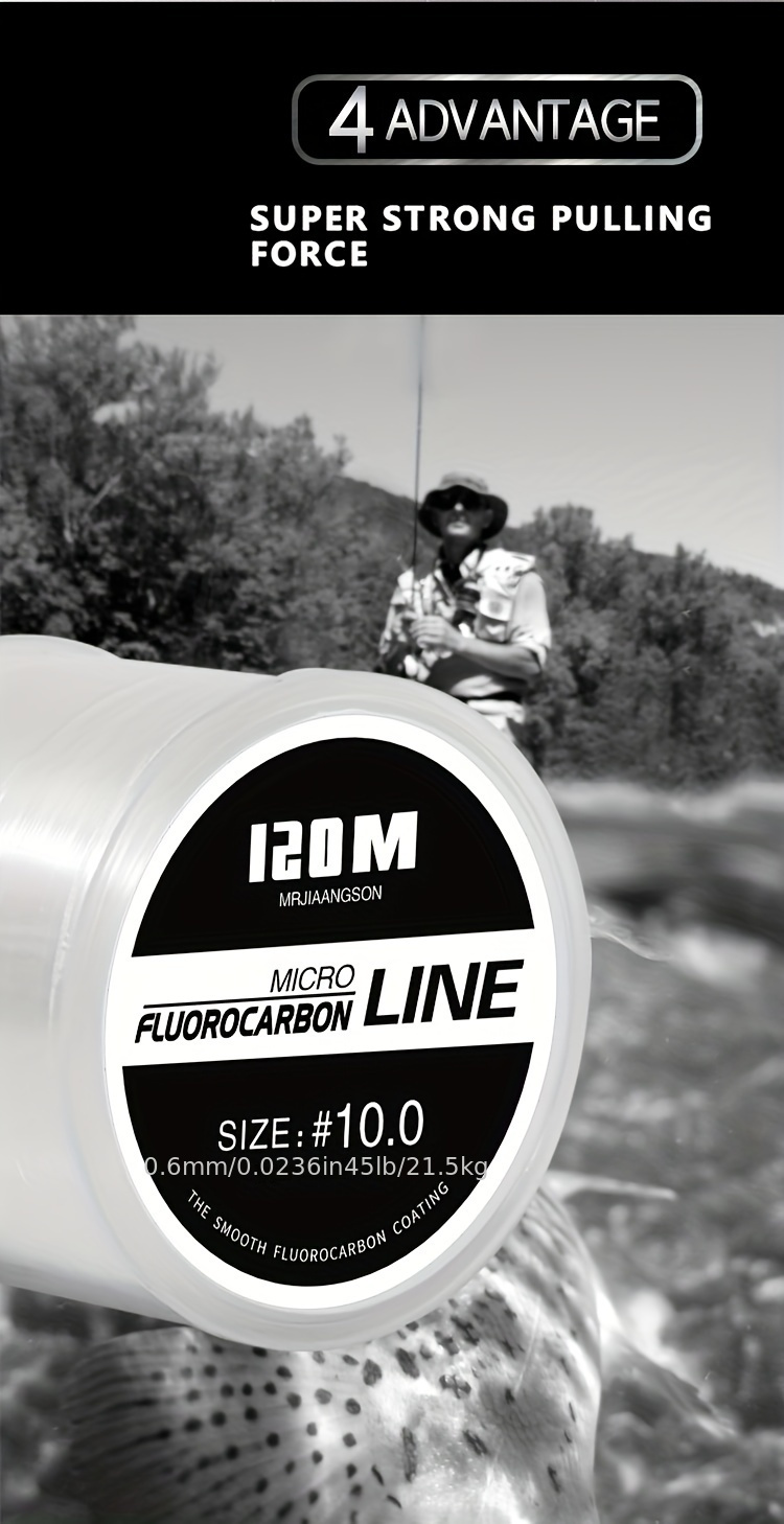 Fishing Line 120M Super Strong Pull Wear Resistant Fishing Nylon