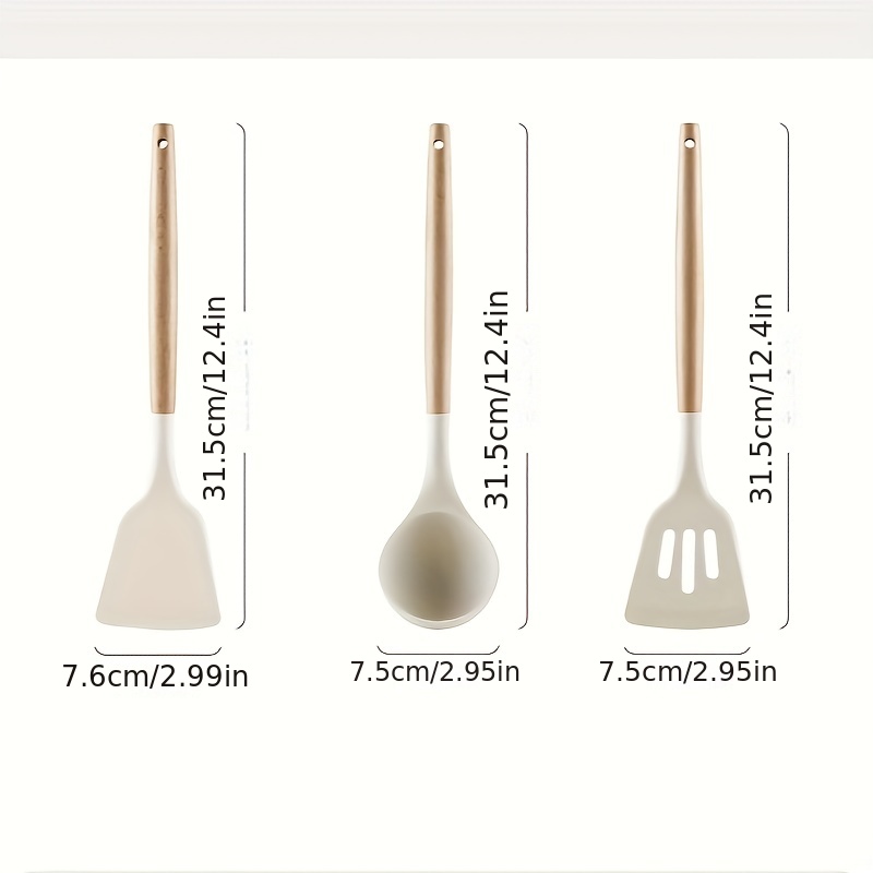 Food-grade Kitchen Supplies, Cooking Spatula, Kitchen Utensils Silica Gel  Spatula, Heat-resistant Home Frying Spatula, Omelet Spatula, Soup Spoon,  Stir-fry Spoon - Temu