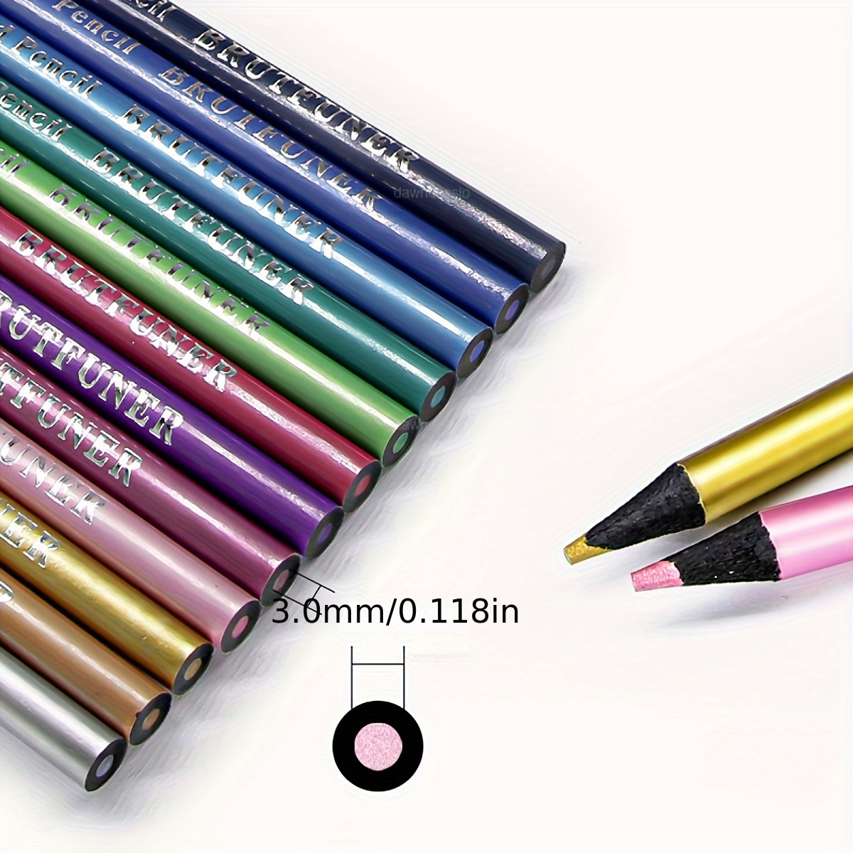 Ccfoud Metallic Colored Pencils For Adult Coloring, Set Of 50 Drawing  Pencils, Soft Core With Vibrant Color, Ideal For Drawing, Blending  Professional Art Supplies For Artists, Coloring And Sketching