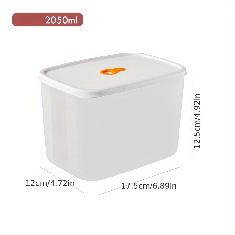 Refrigerator Sealed Fresh-keeping Storage Box Refrigerator Food Storage  Containers Fruit Meat Freezing Organizer Cans Kitchen Plastic Food Storage  Case Container Lunch Box - Temu