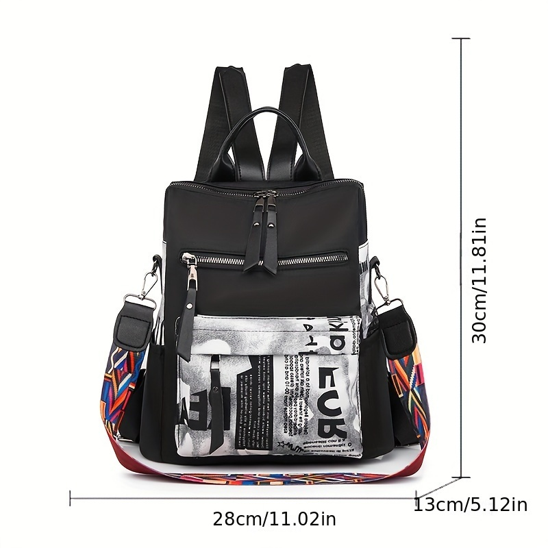 womens and mens fashion backpack large capacity multi functional waterproof commuting backpack suitable for leisure and multiple   details 0