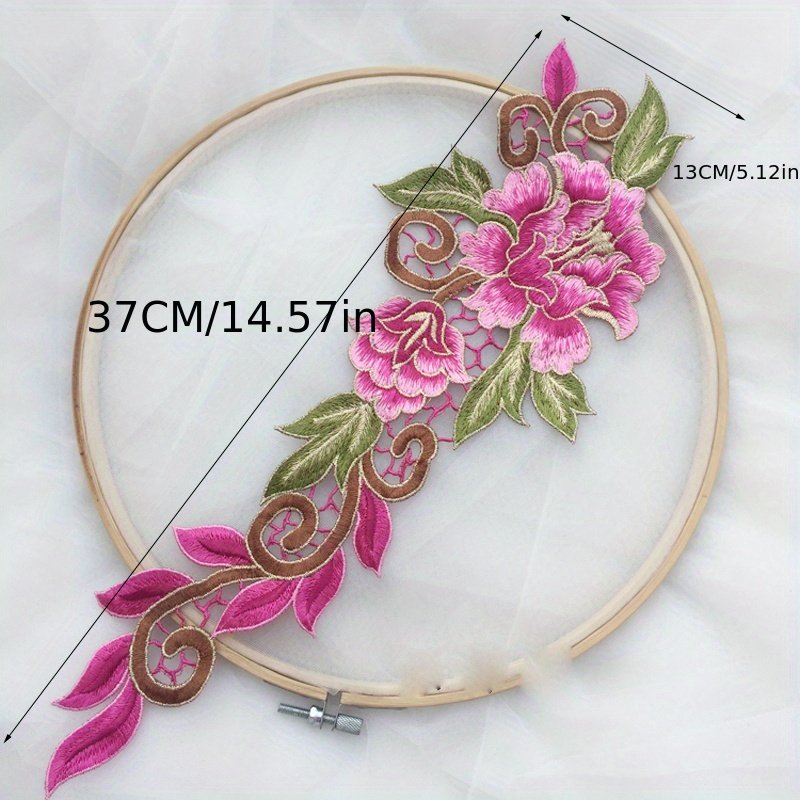 Orchid Embroidery Plant Flower Patch Hand sewn Diy Sewing - Temu