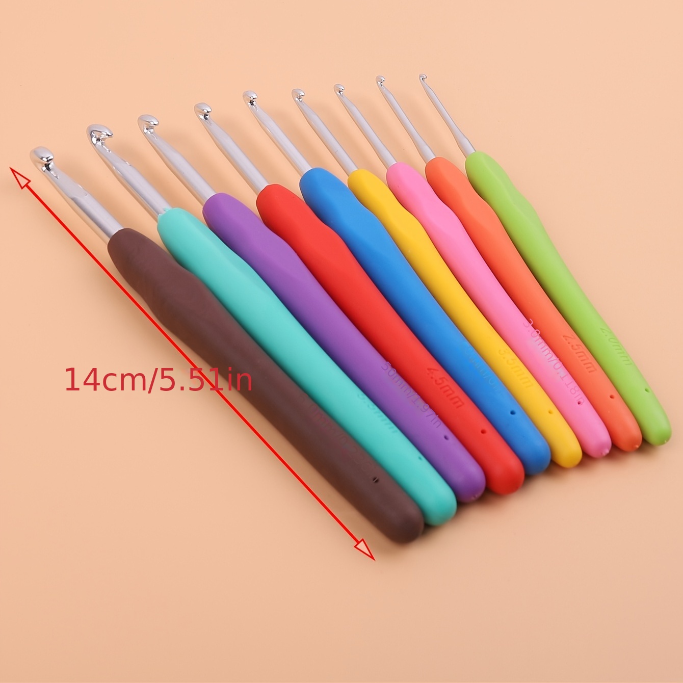 1pc Multicolor DIY Knitting Needle Grip With Ergonomic Handle