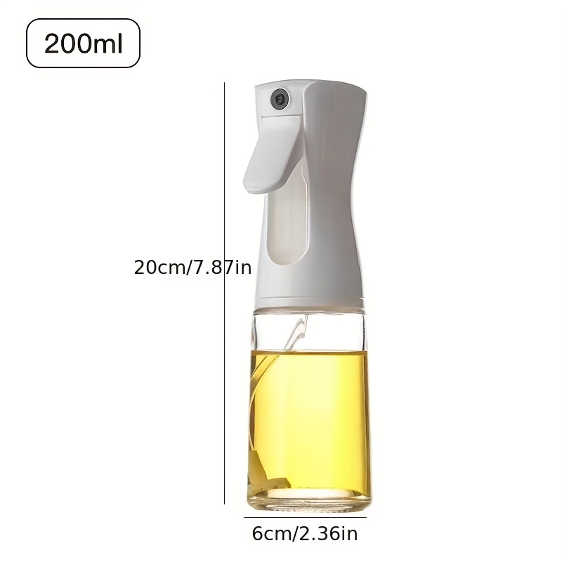 1 pz, flacone spray da 200 o 500 ml per olio, per cucina, dispenser di olio  di oliva per cottura, barbecue, arrosto, per aceto balsamico, olio, salsa