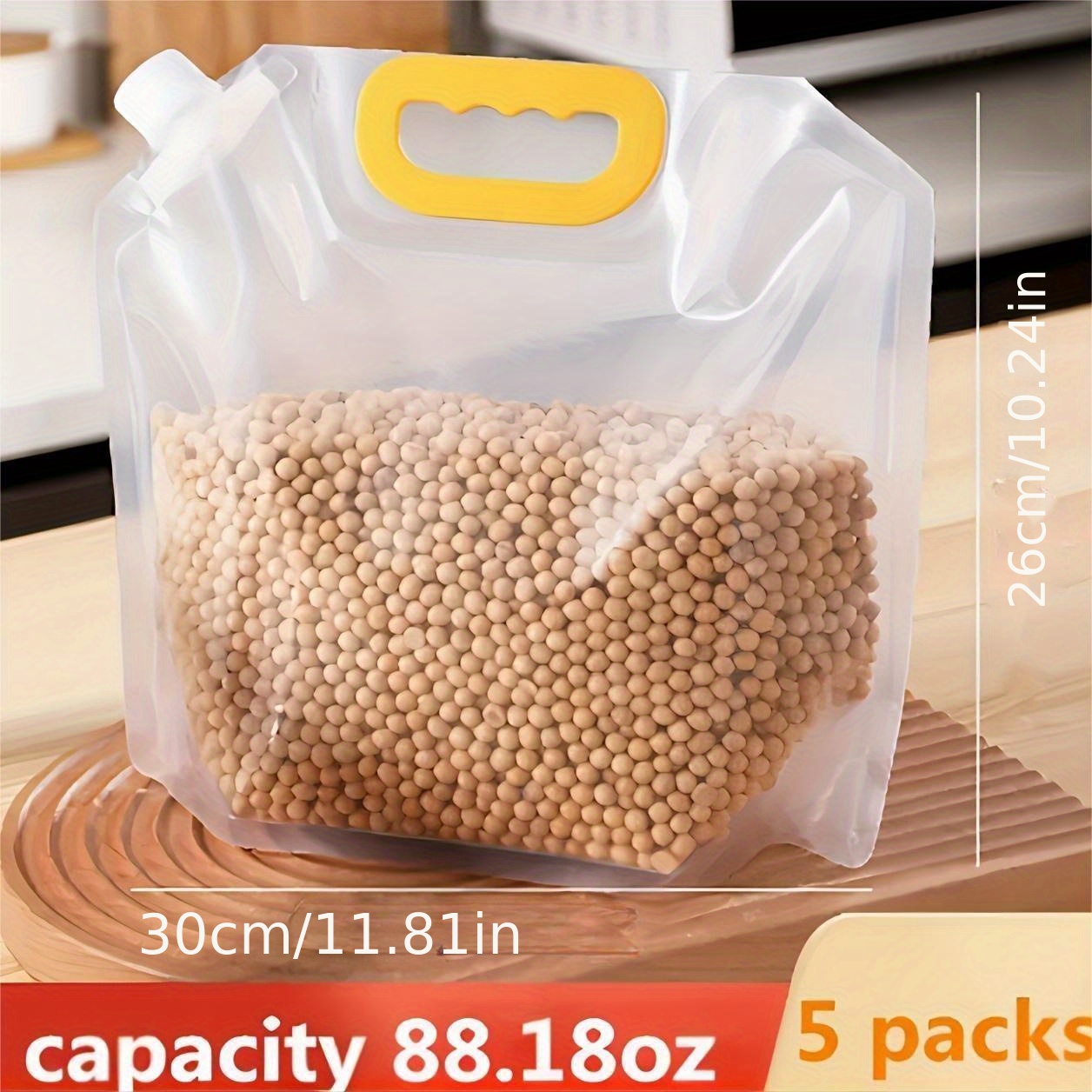 Moisture-proof Food Storage Bags With Spout & Stand Up Pouch - Perfect For  Home Kitchen Supplies! - Temu