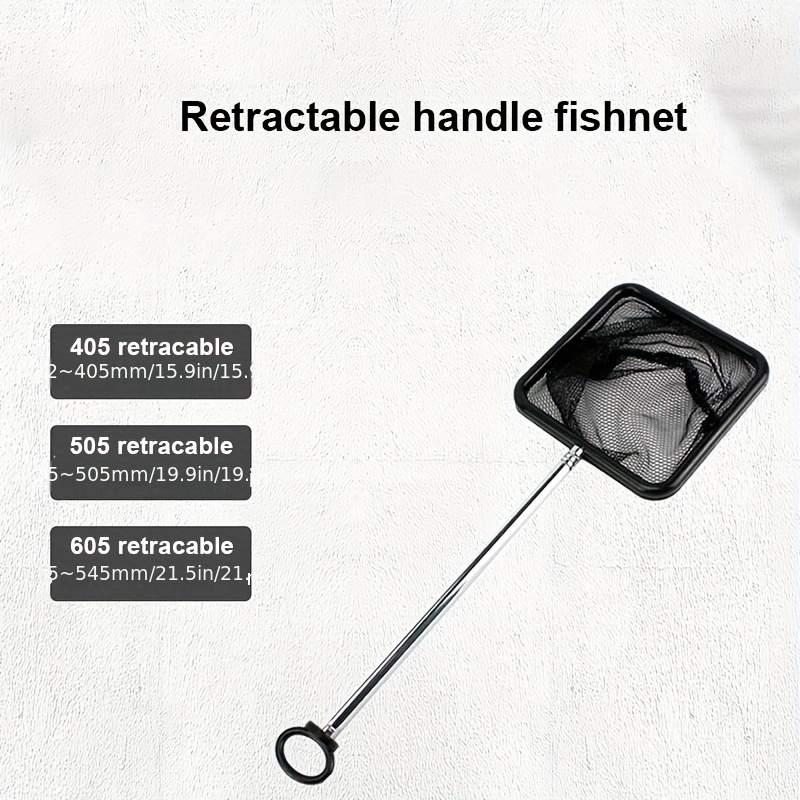 2x Aquarium Fish Net With Extendable Stainless Steel Long Handle, Fine Mesh  Fish Net For Fish Tank