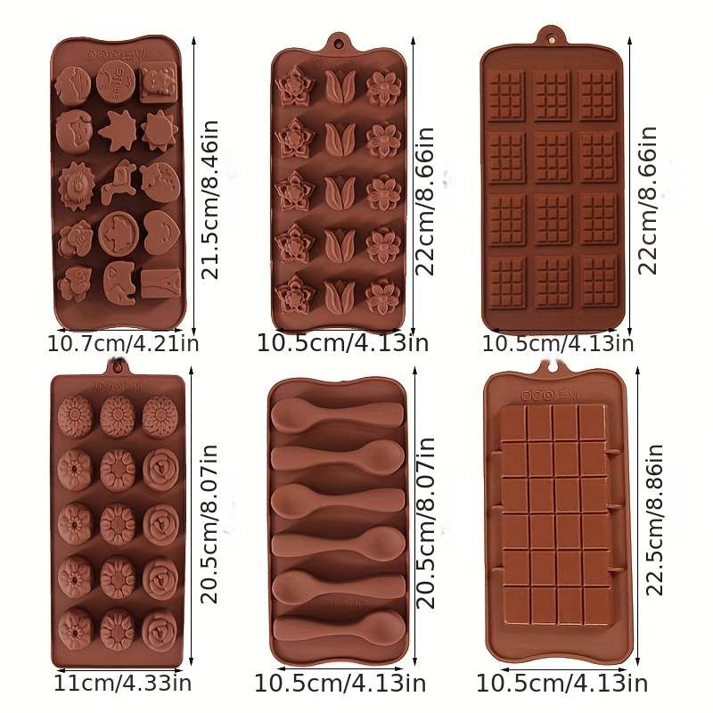 Silicone Chocolate Mold, Sweet Chocolate Bar Baking Molds Non-stick  Reusable Candy Wax Melt Baking Molds Cake Decoration Tools Bakeware