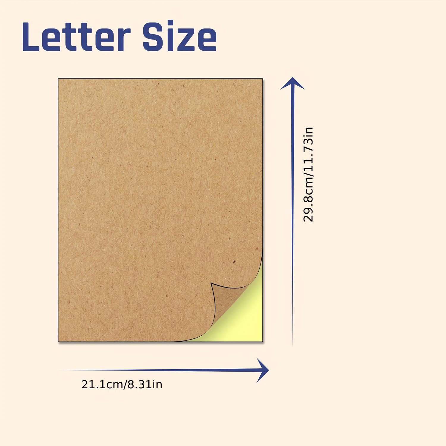 Papier autocollant imprimable – A4 (8 feuilles)
