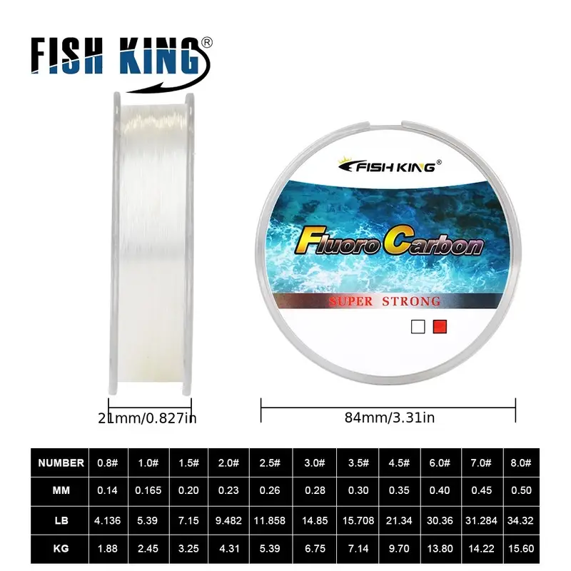 Fish King Tough Fishing Line /109yd Fluorocarbon Coated - Temu Canada