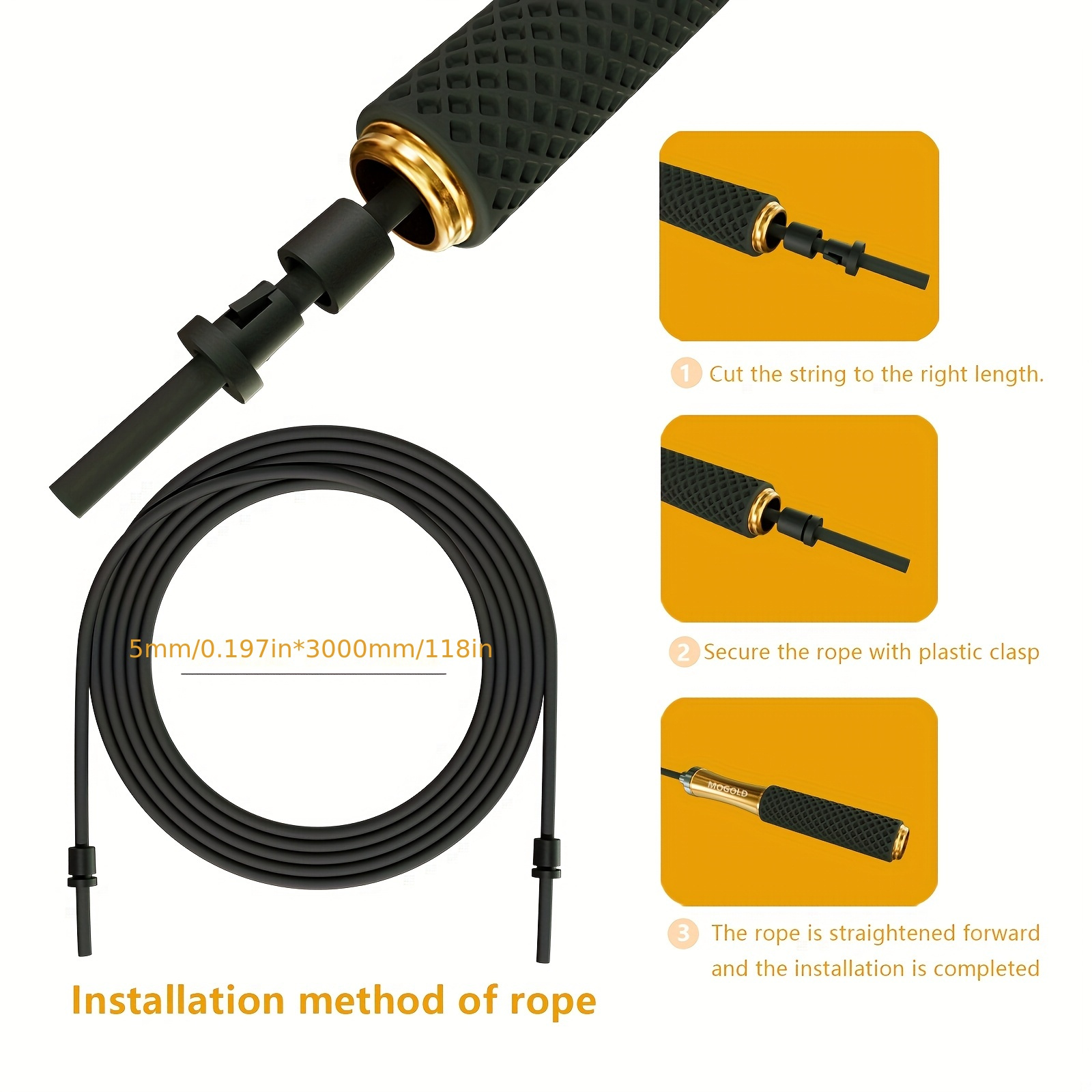 Men And Women Can Use Detachable Self-Locking Weighted Jump Ropes for Professional Training And Competitive Speed Jumping.