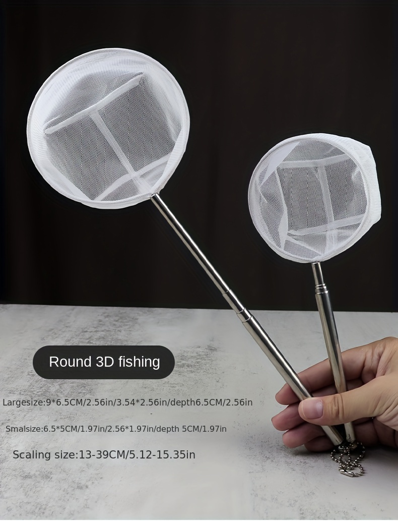 Toddmomy Net Fishing Tackle Portable Fishing Net Mini Fishing Net for Fish  Tank Home Gift Aquarium